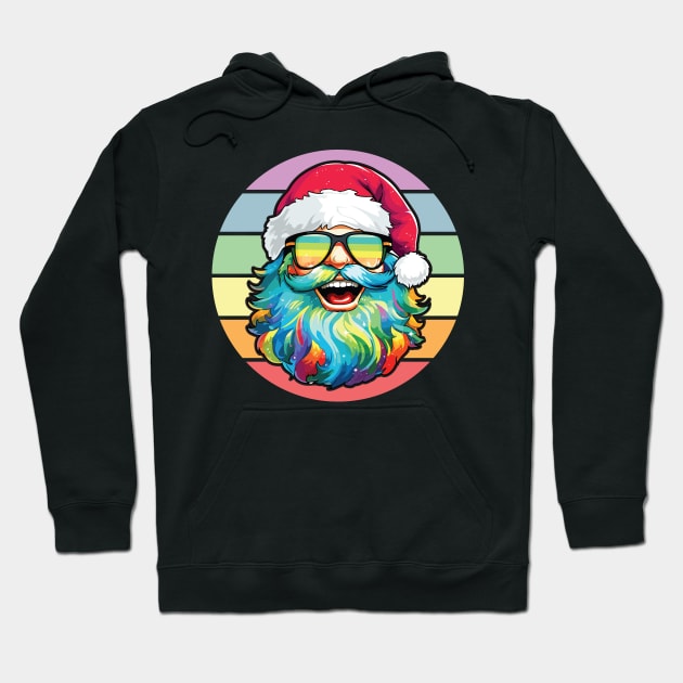 Gay Santa Claus LGBTQ Christmas Queer Pride Homosexual Hoodie by Lunatic Bear